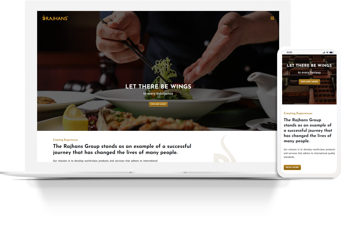 Corporate website revamped for Rajhans Group